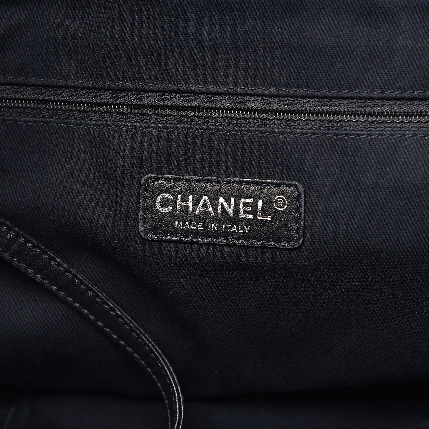 Chanel Denim Large Deauville Tote Dark Blue 6 of 13