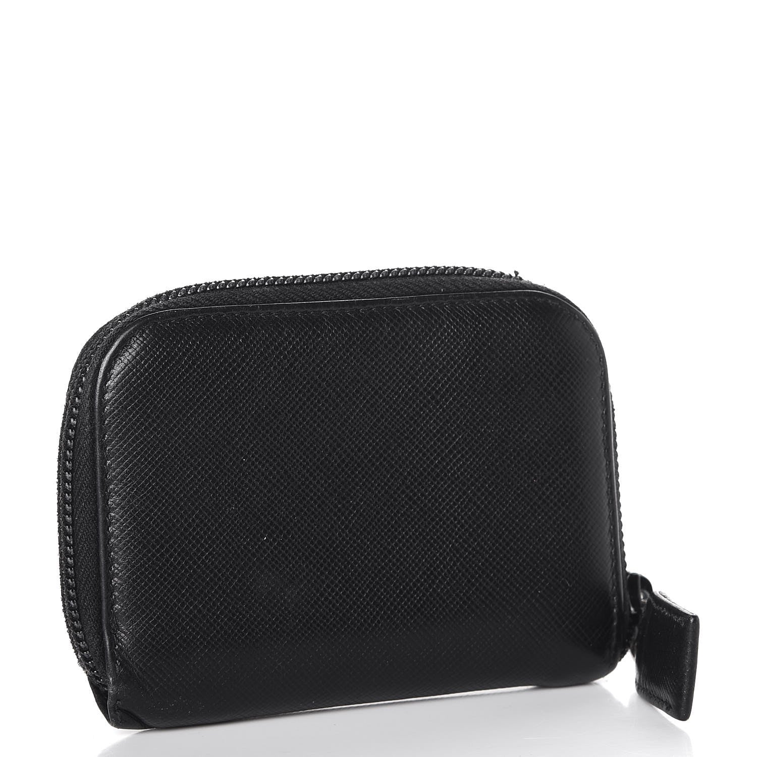 Prada Saffiano Coin Purse Black 3 of 13
