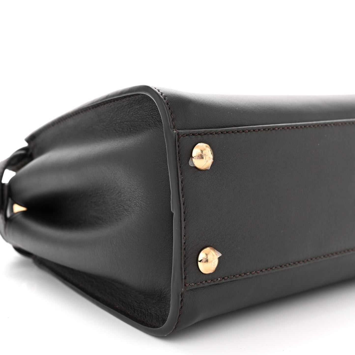 Vitello Seta Nabuk Pequin Mini Peekaboo Iconic Satchel Ebano Tobacco Moro