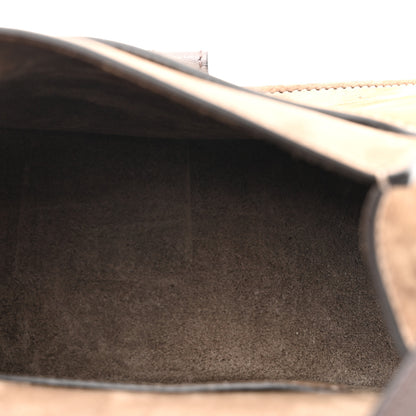 Chloe Suede Calfskin Small Marcie Saddle Bag Flannel Grey 5 of 9