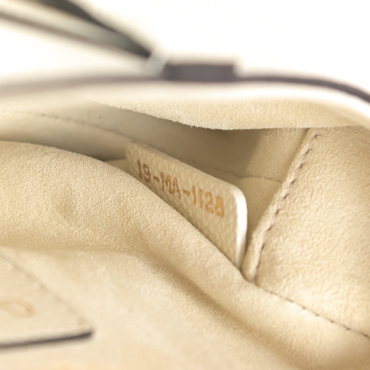 Christian Dior Grained Calfskin Mini Saddle Bag White 7 of 11