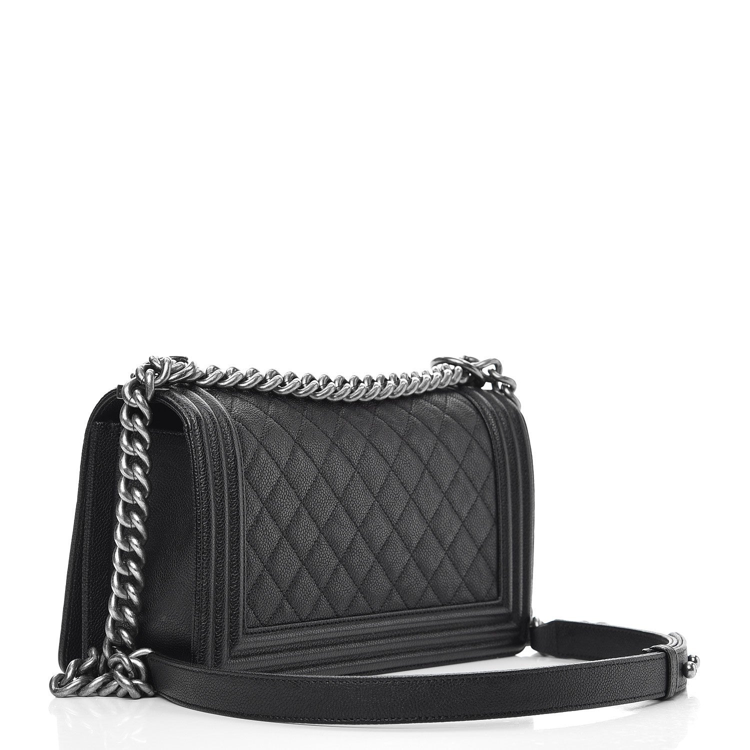 Chanel Caviar Quilted Medium Boy Flap Black 4 of 9