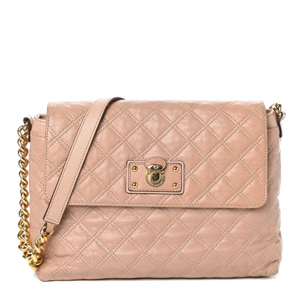 Marc Jacobs Lambskin Quilted The XL Single Flap Beige 1 of 9