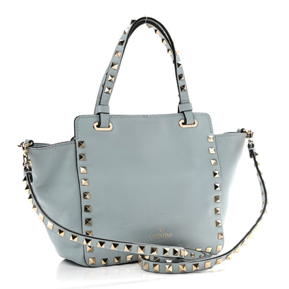 Valentino Garavani Vitello Mini Rockstud Tote Sky Sorbet 3 of 12