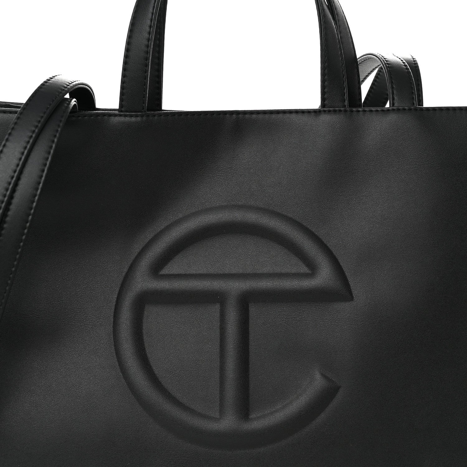 Telfar Vegan Leather Medium Shopping Bag Black 8 of 10