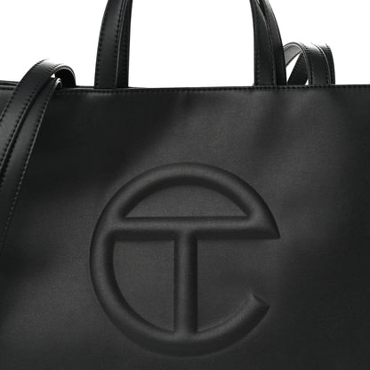 Telfar Vegan Leather Medium Shopping Bag Black 8 of 10
