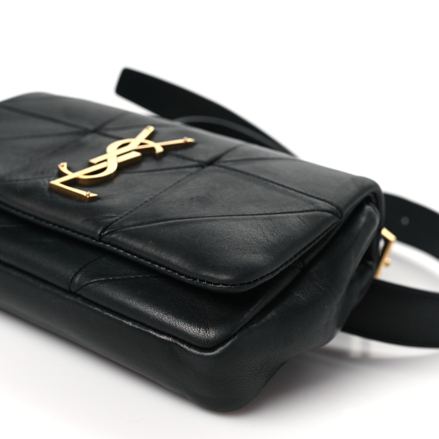 Lambskin Monogram Jamie Belt Bag Black