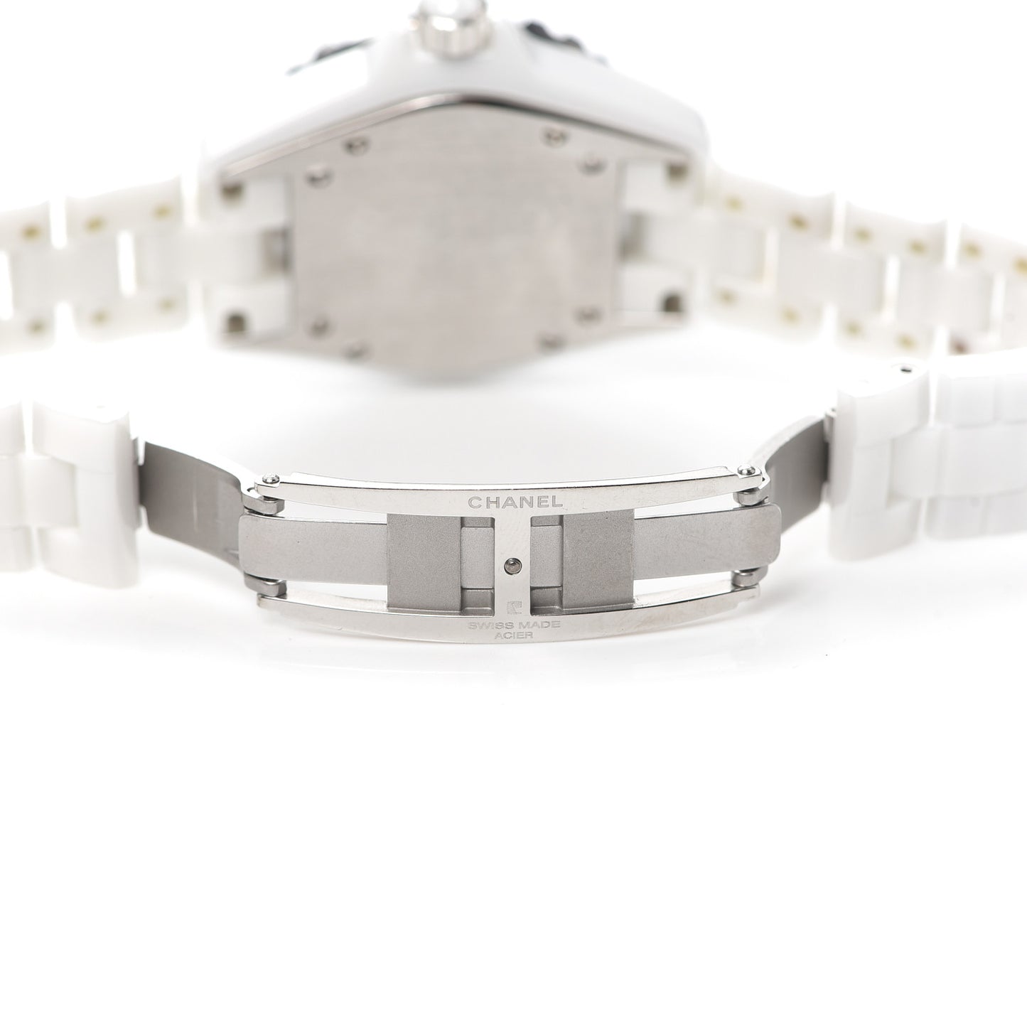 Stainless Steel Ceramic 33mm J12 Quartz Watch White