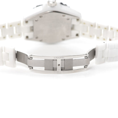 Chanel Stainless Steel Ceramic 33mm J12 Quartz Watch White 5 of 6