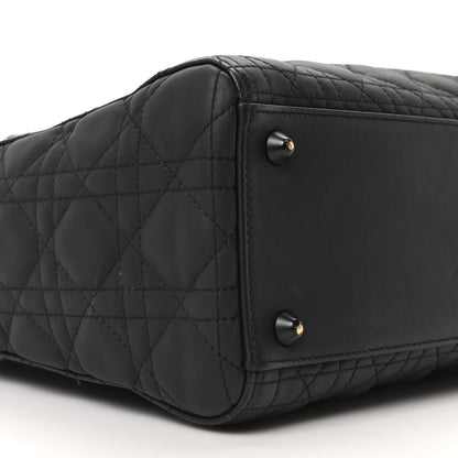 Christian Dior Ultra Matte Calfskin Cannage Large Lady Dior Black 9 of 10