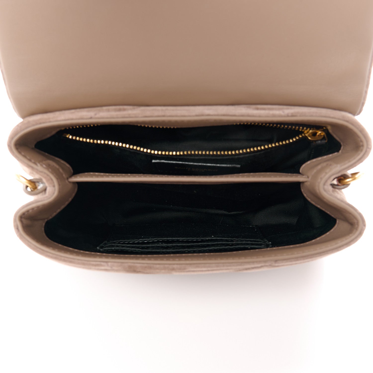 Saint Laurent Suede Toy Loulou Shoulder Bag Taupe 5 of 16