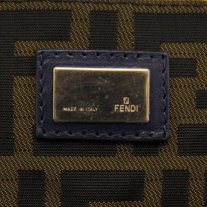 Fendi Denim Spalmati Woven Spy Bowler Blue 7 of 9