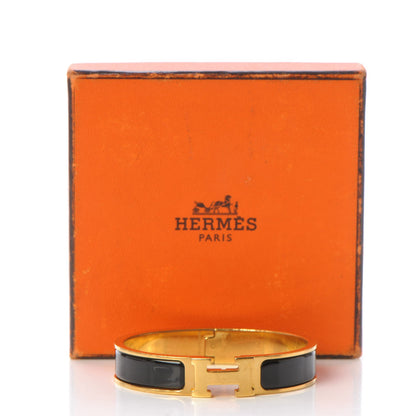Hermes Enamel Narrow Clic Clac H Bracelet PM Black 7 of 7