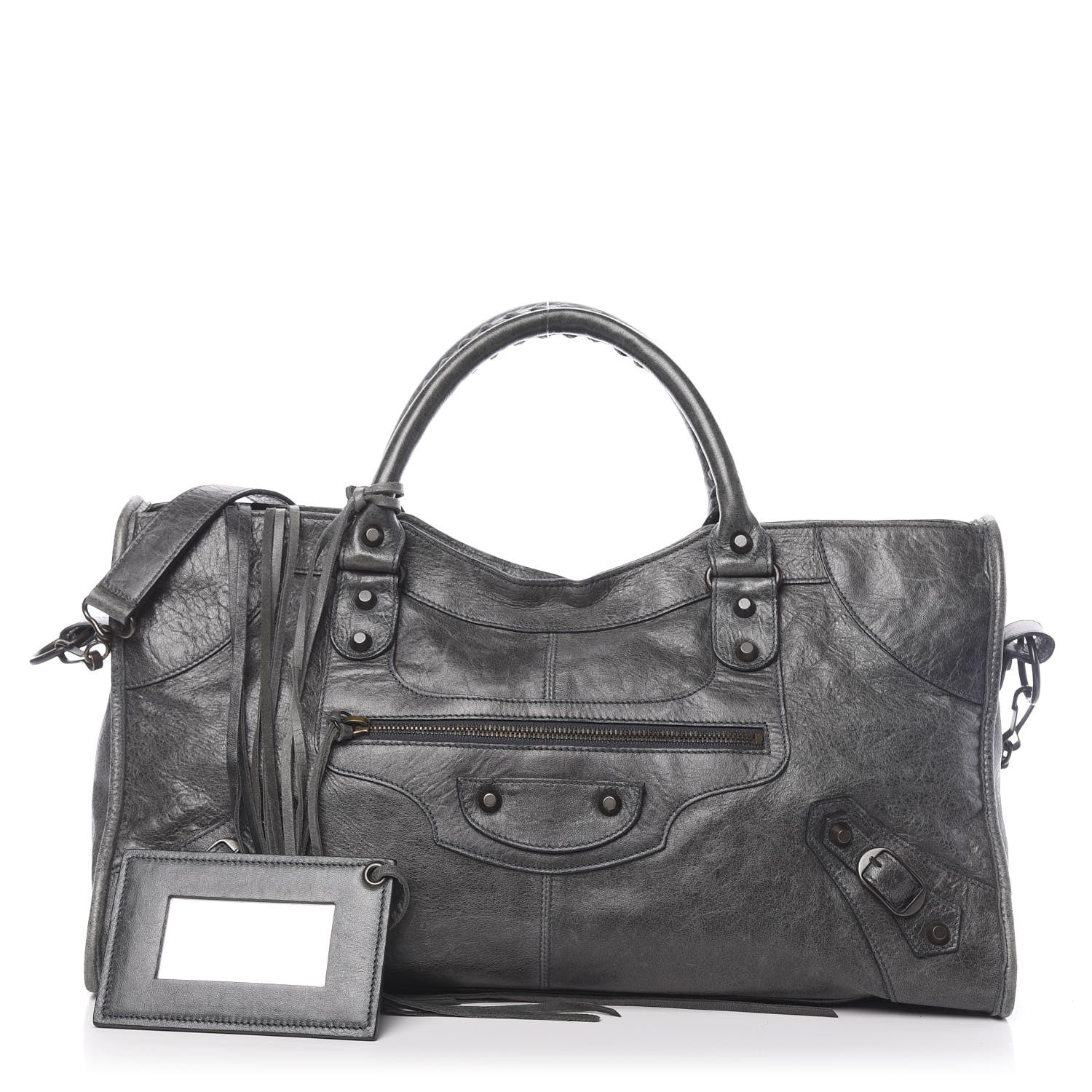 Balenciaga Agneau Classic Hardware Part Time Anthracite 1 of 11