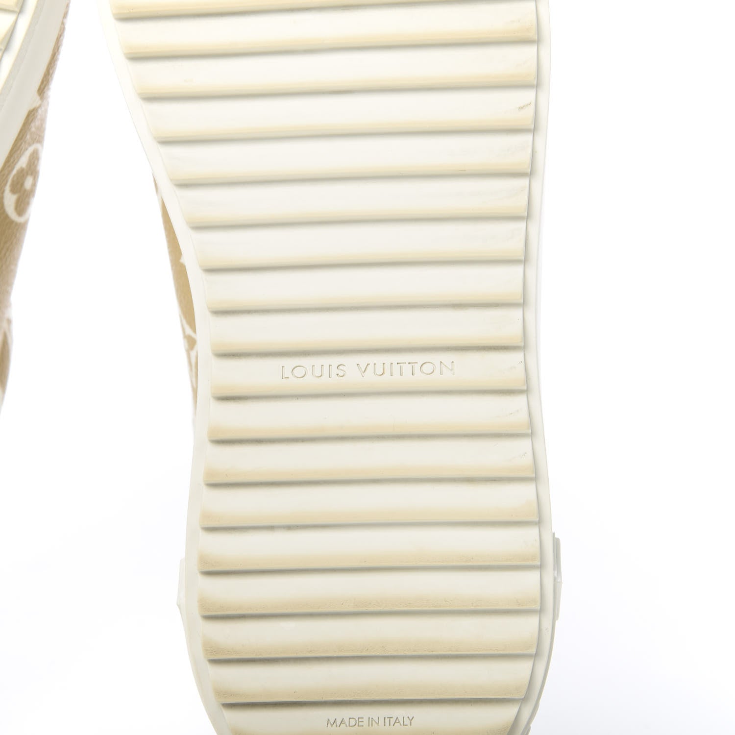 Louis Vuitton Monogram Giant Time Out Sneakers 41 Kaki White Beige 13 of 14