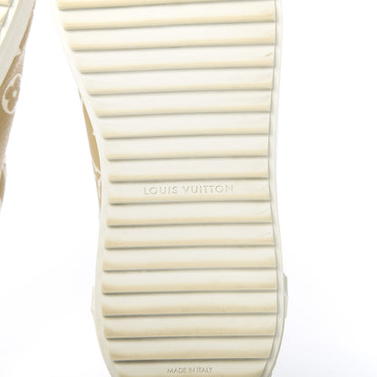 Louis Vuitton Monogram Giant Time Out Sneakers 41 Kaki White Beige 13 of 14