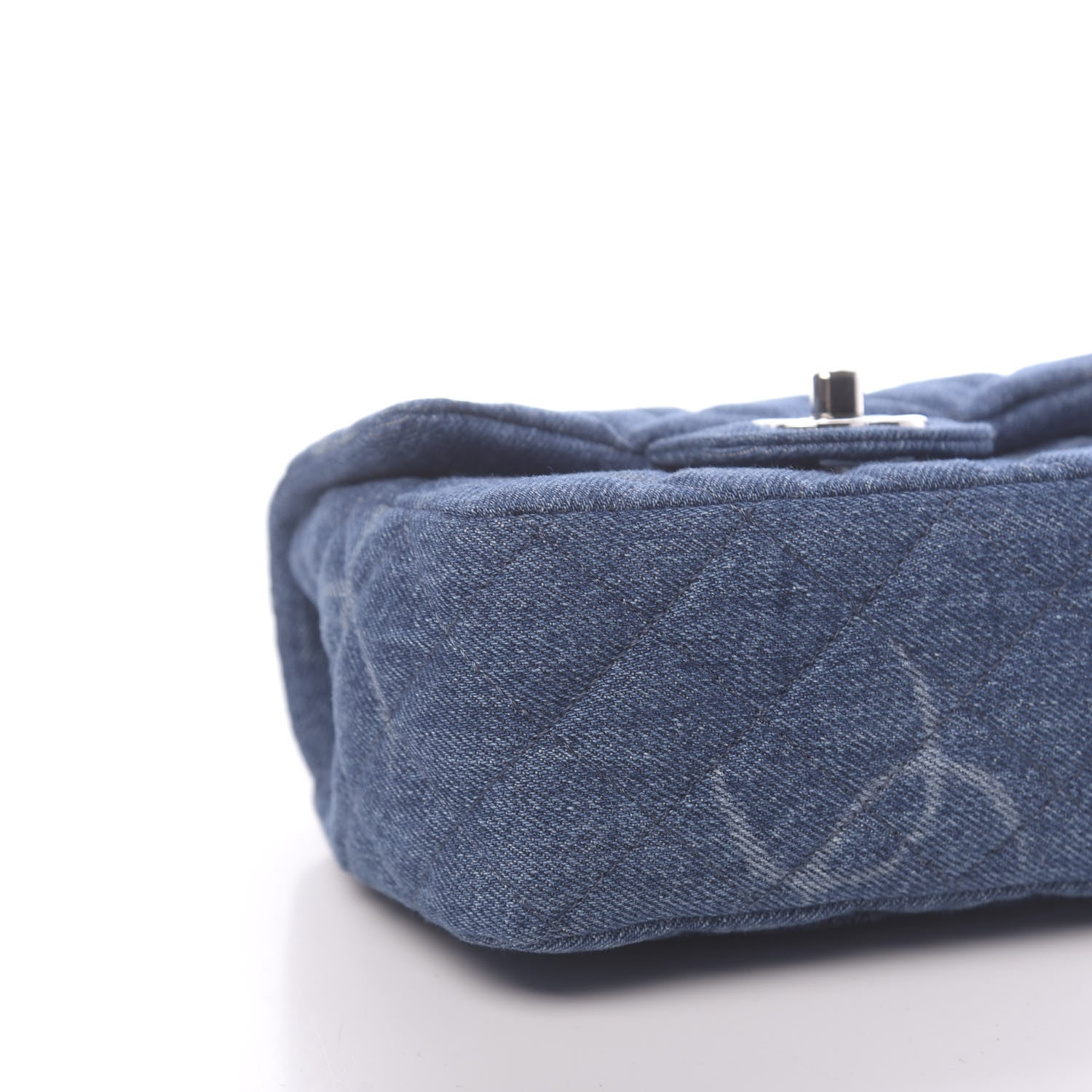 Chanel Denim CC Quilted Mini Square Flap Blue 8 of 11