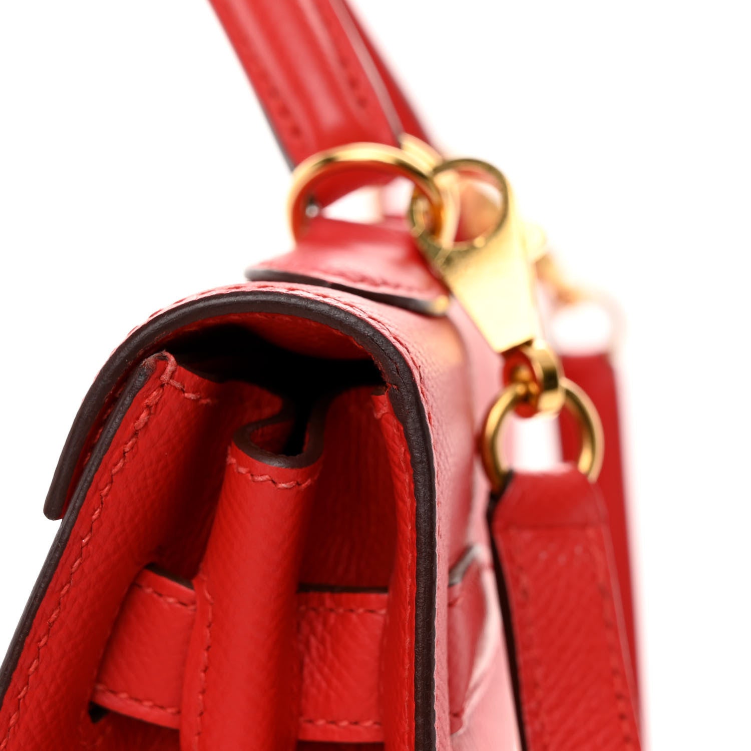 Hermes Epsom Kelly Sellier 32 Rouge Tomate 11 of 12