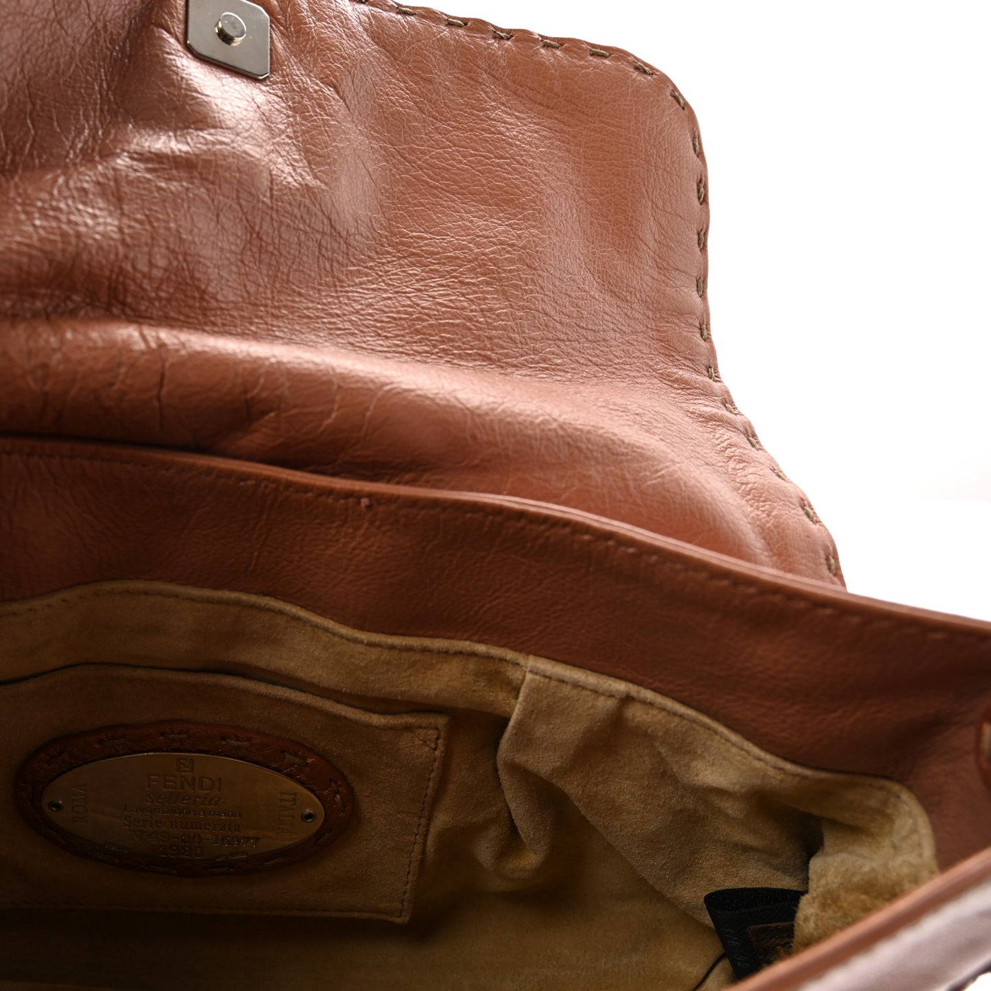 Calfskin Selleria Small Chef Shoulder Bag Bois De Rose