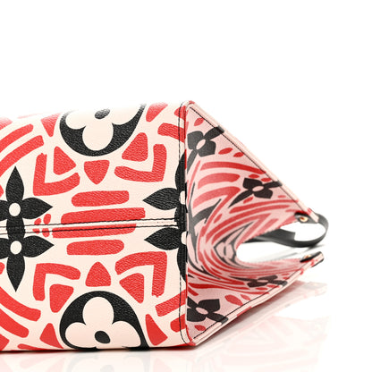 Louis Vuitton Monogram Giant Crafty Onthego GM Creme Rouge Black 9 of 9