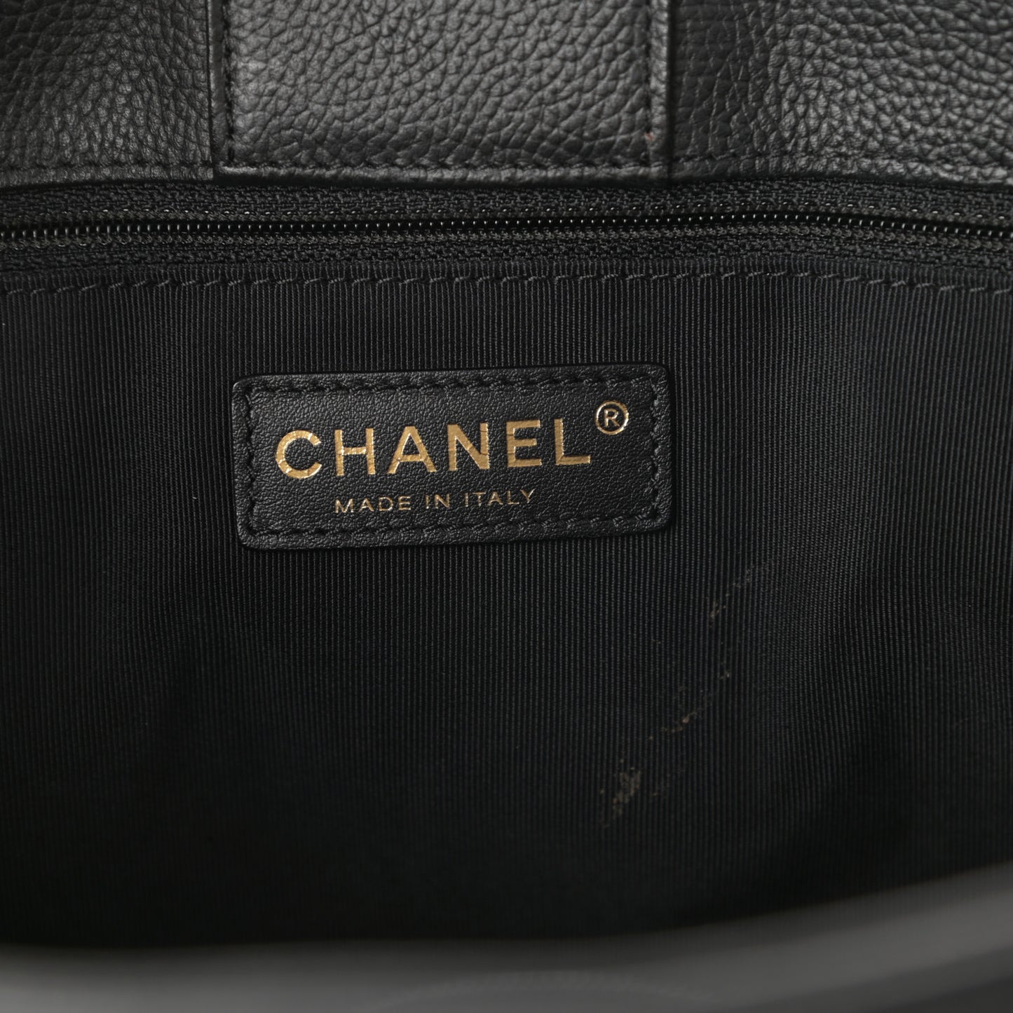 Calfskin Small Cerf Shopper Tote Black