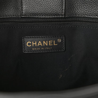 Chanel Calfskin Small Cerf Shopper Tote Black 6 of 9