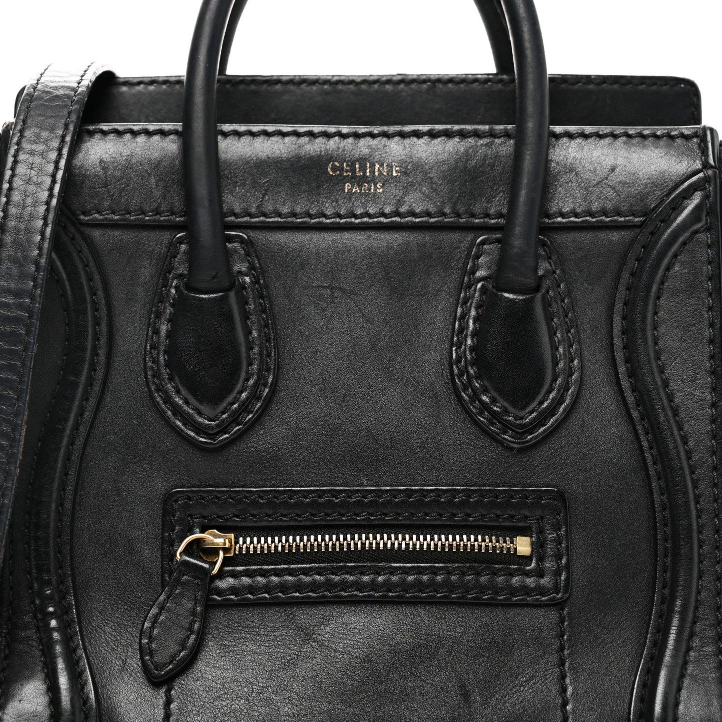 Smooth Calfskin Nano Luggage Black