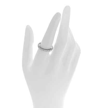 Tiffany Platinum Diamond 3mm Embrace Half Circle Band Ring 54 7 2 of 5