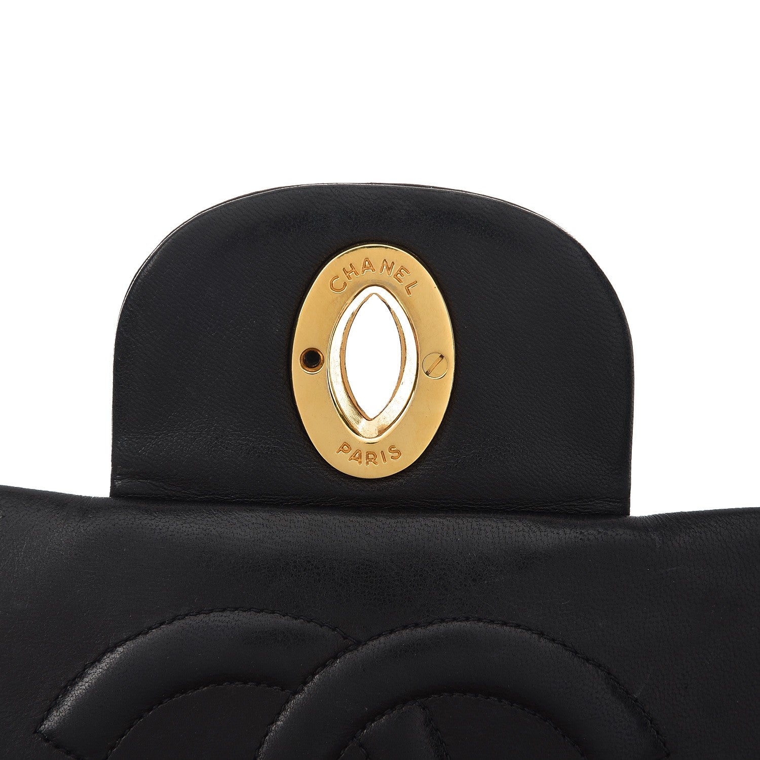 Chanel Lambskin Quilted XL Jumbo Single Flap Black 15 of 15