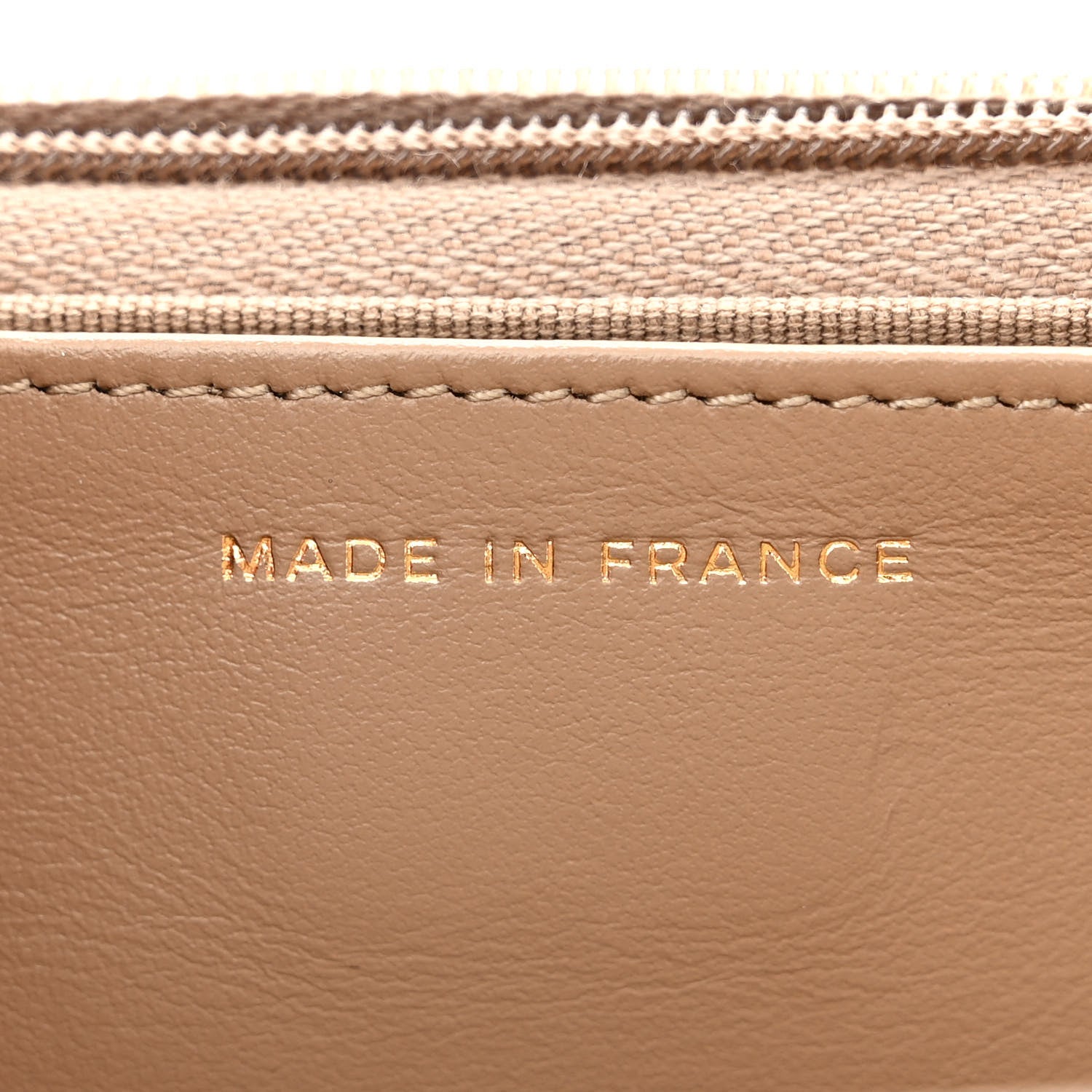 Chanel Caviar Quilted Wallet on Chain WOC Dark Beige 8 of 14