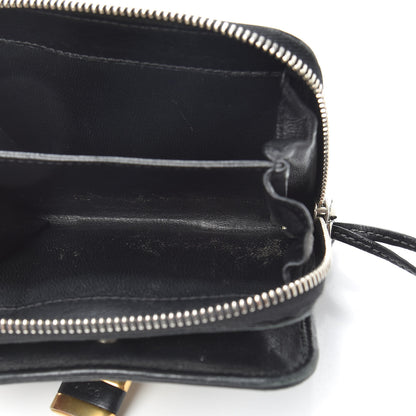 Chloe Calfskin Paddington Compact Zip Around Coin Purse Wallet Black 5 of 7