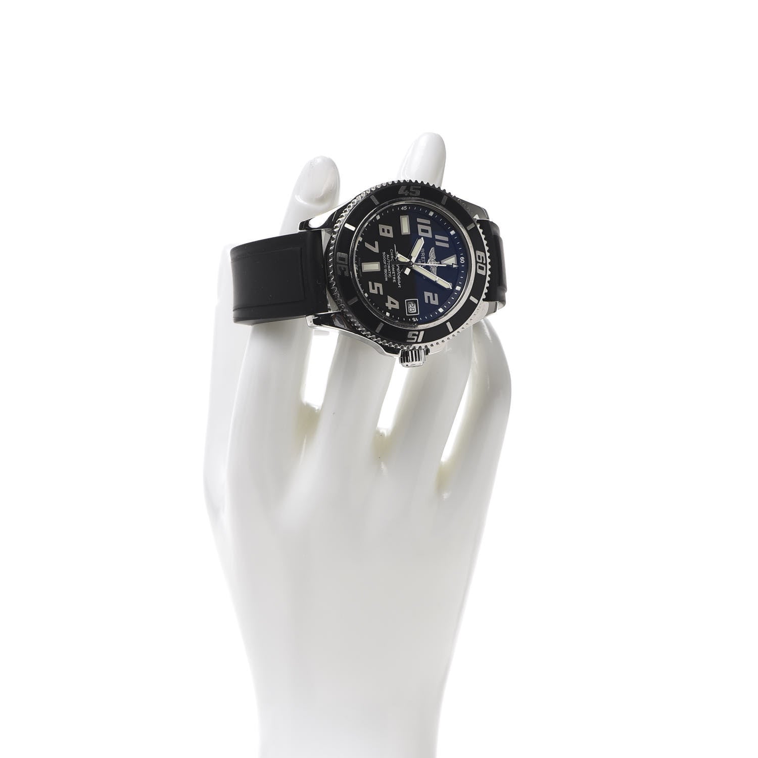 Breitling Stainless Steel Rubber 42mm SuperOcean Automatic Watch Black A17364 2 of 9