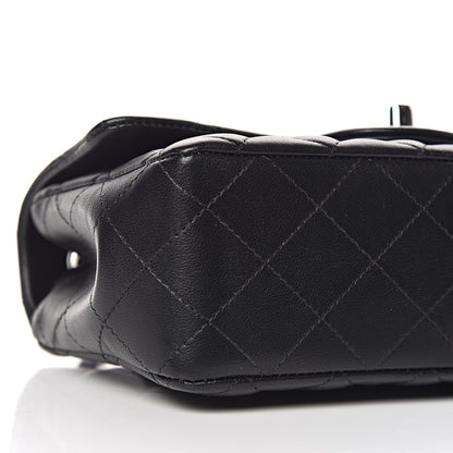 Chanel Lambskin Quilted Mini Rectangular Flap Black 8 of 9