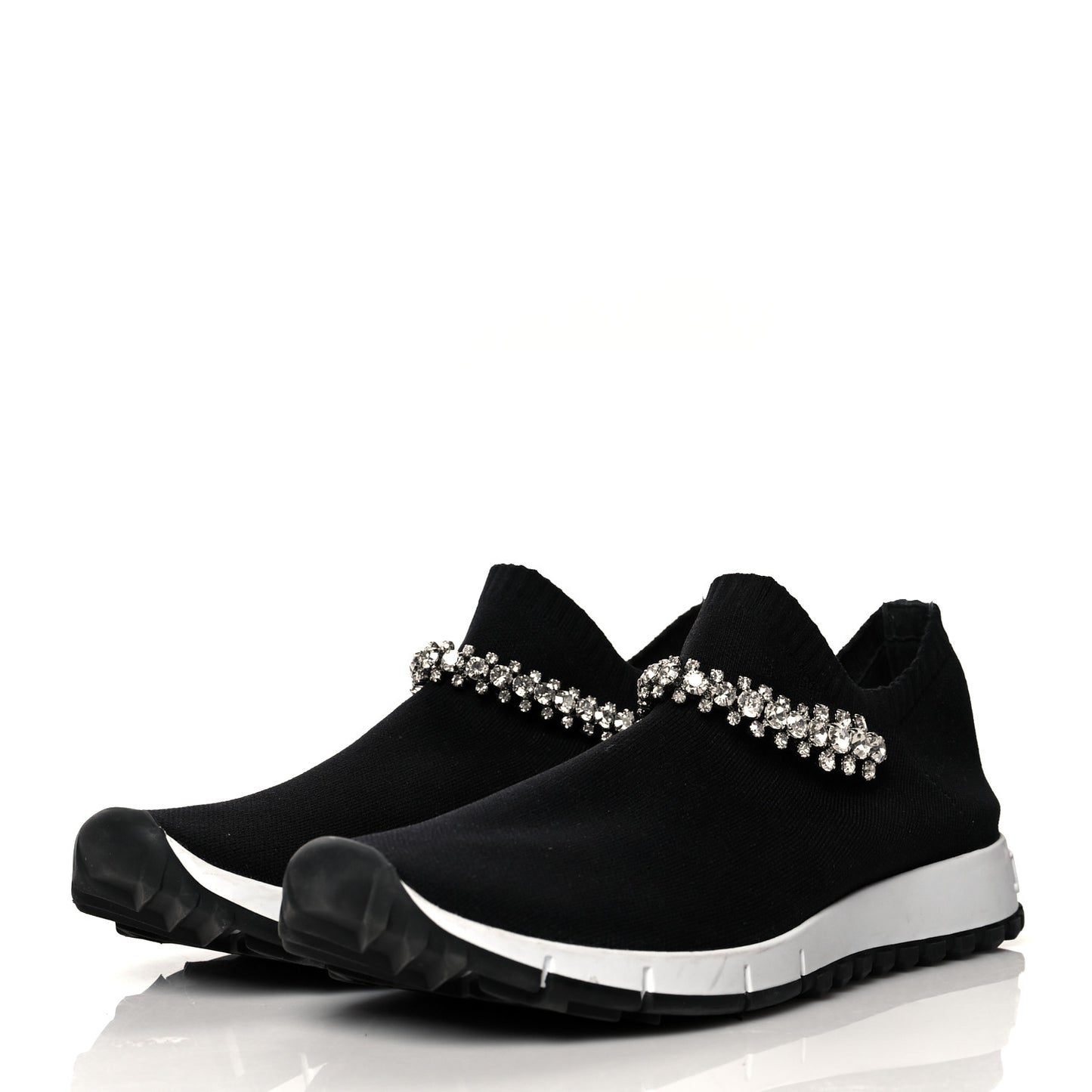 Knit Crystal Verona Sneaker 38.5 Black