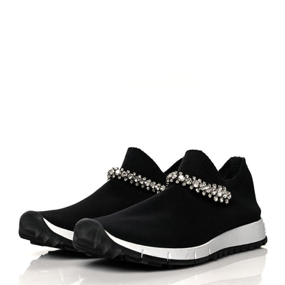 Jimmy Choo Knit Crystal Verona Sneaker 38.5 Black 3 of 7