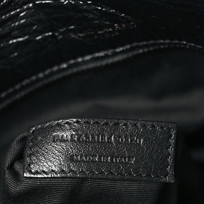 Saint Laurent Crinkled Calfskin Matelasse Monogram Medium Niki Chain Satchel Black 7 of 9