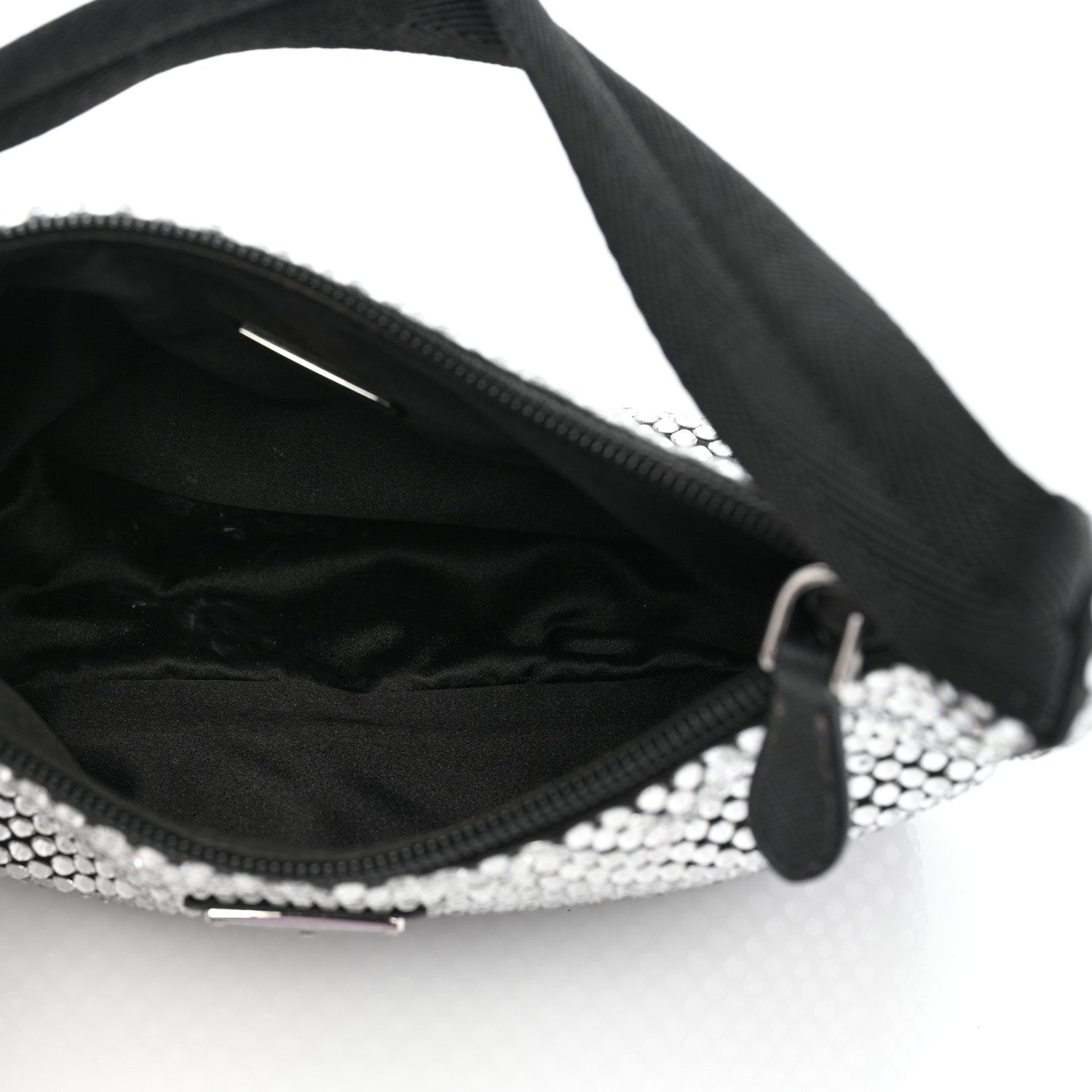 Prada Satin Crystal Mini Re-Edition 2000 Bag Cristal 4 of 10