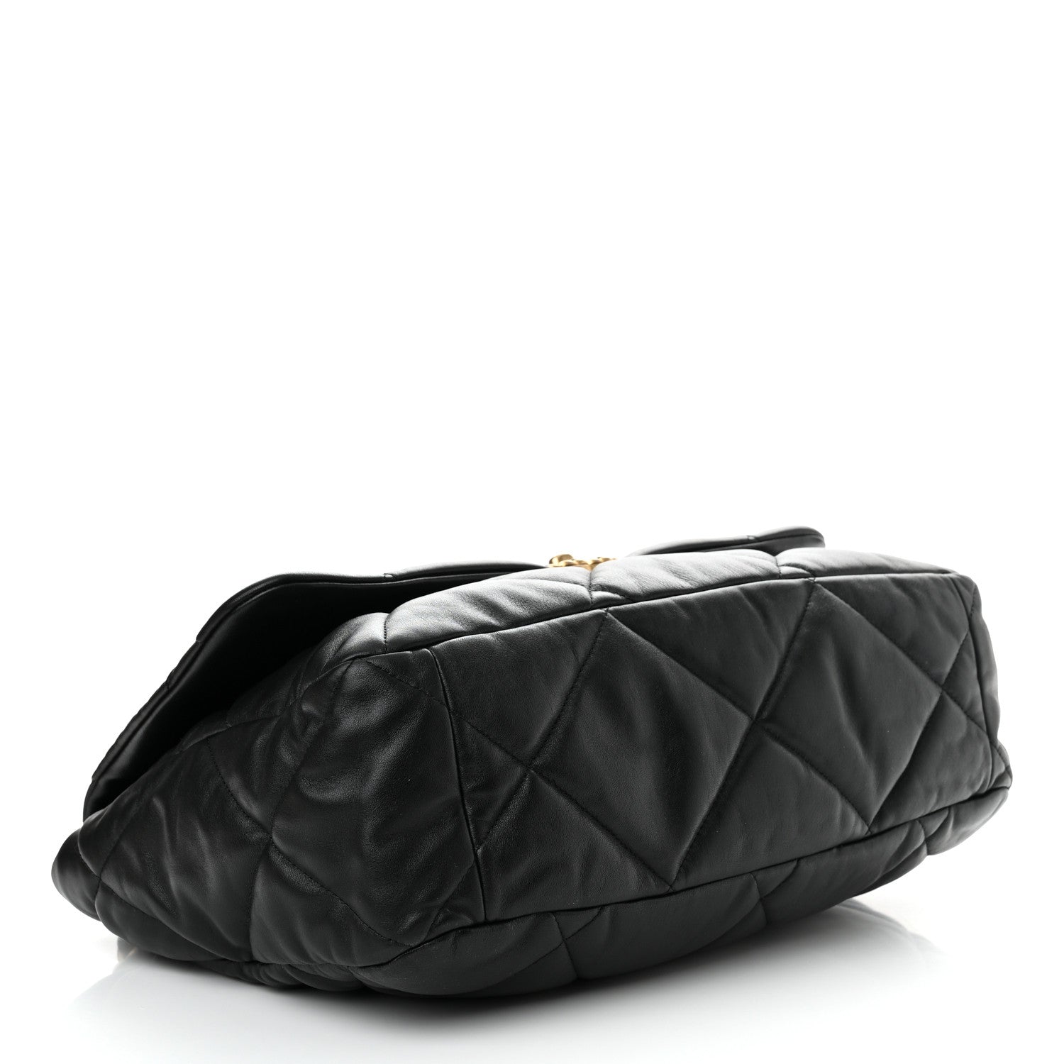 Chanel Lambskin Quilted Maxi Chanel 19 Flap Black 4 of 10