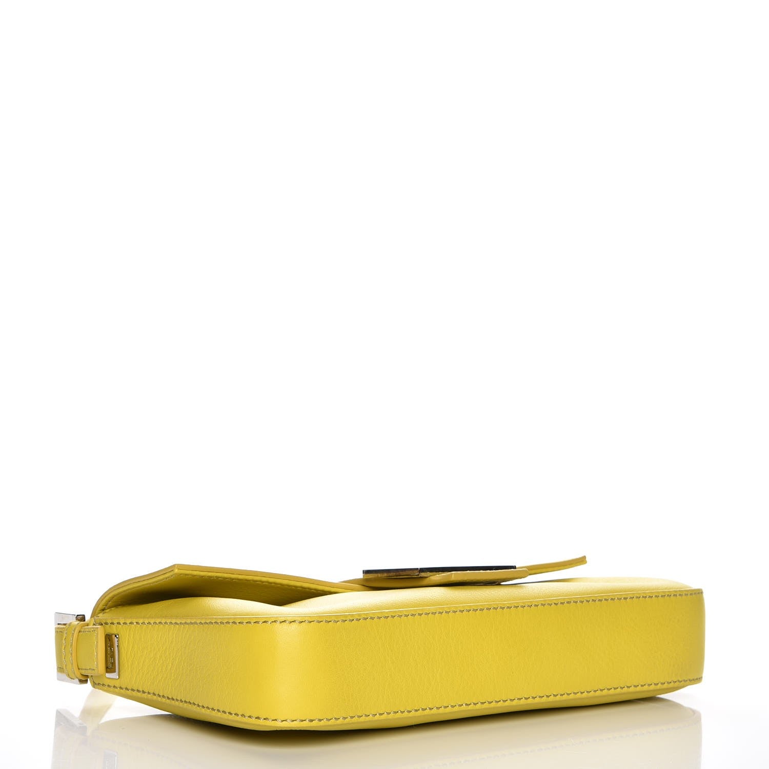 Fendi Vitello Enamel Interchangeable Strap Baguette Cedro 5 of 9