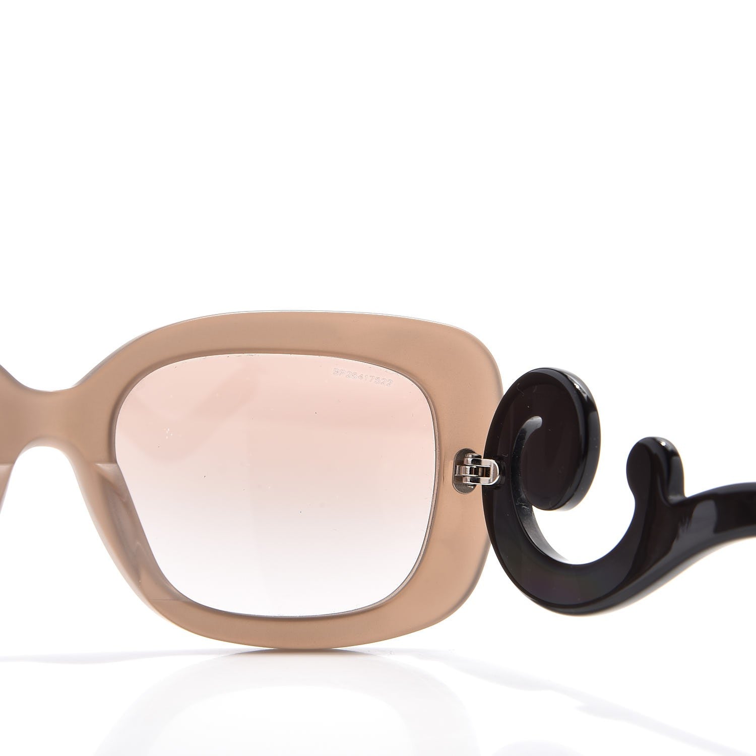 Prada Acetate Baroque Sunglasses SPR 27O Brown Black 8 of 8