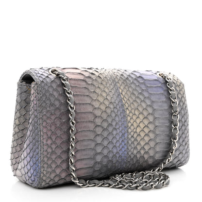 Chanel Snakeskin Iridescent Soho Medium Flap Grey 3 of 11