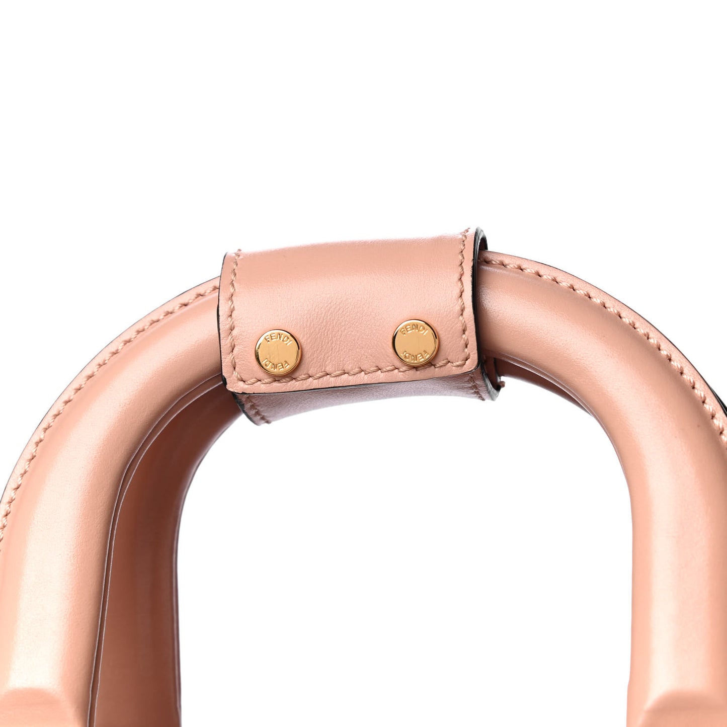 Vitello Glacier Small FF Tote Rosa Bourbon