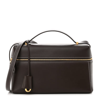 Loro Piana Smooth Calfskin Extra Bag L27 Dark Chocolate Licorice 1 of 11