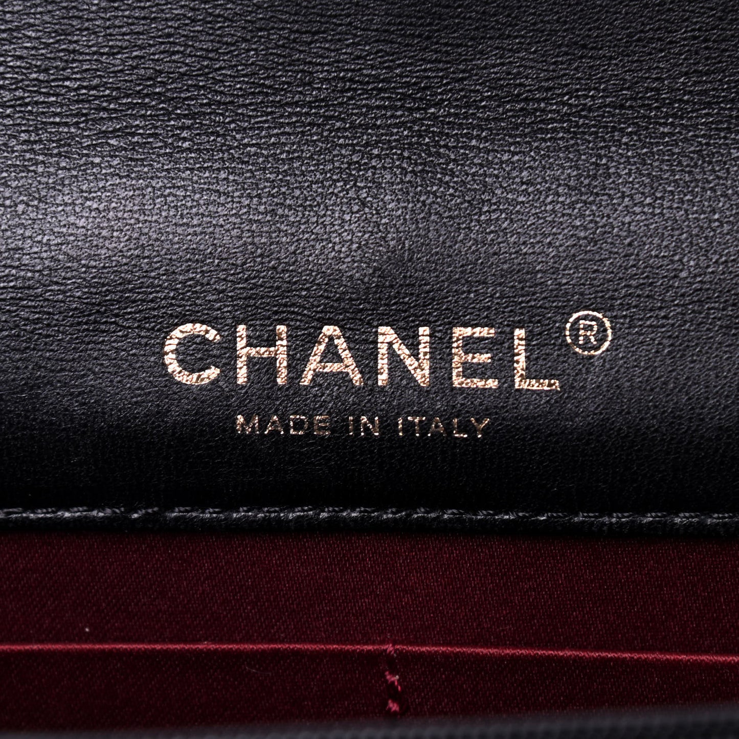 Lambskin Quilted Golden Class Wallet on Chain WOC Black