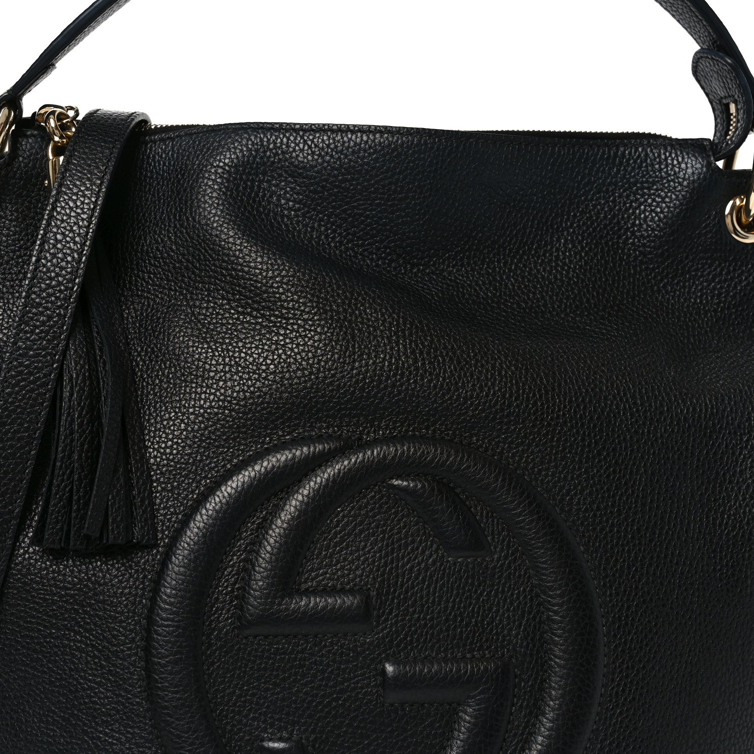 Gucci Pebbled Calfskin Large Soho Hobo Black 8 of 10