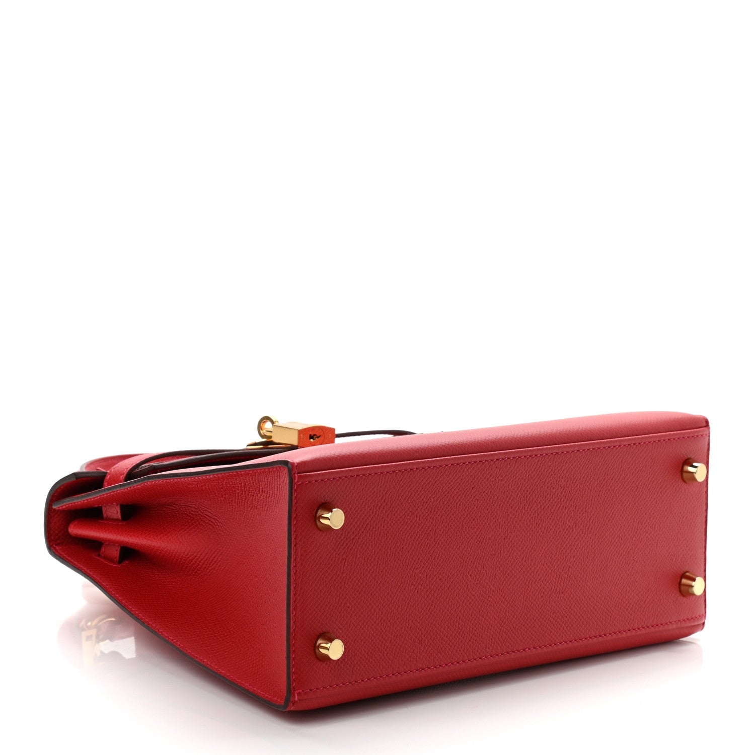 Hermes Epsom Kelly Sellier 25 Rouge Casaque 4 of 12