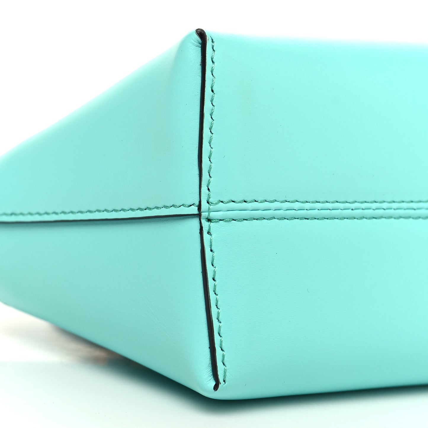 Vitello King Plexiglass Logo Embossed Mini By The Way Top Handle Boston Bag Spring Turquoise