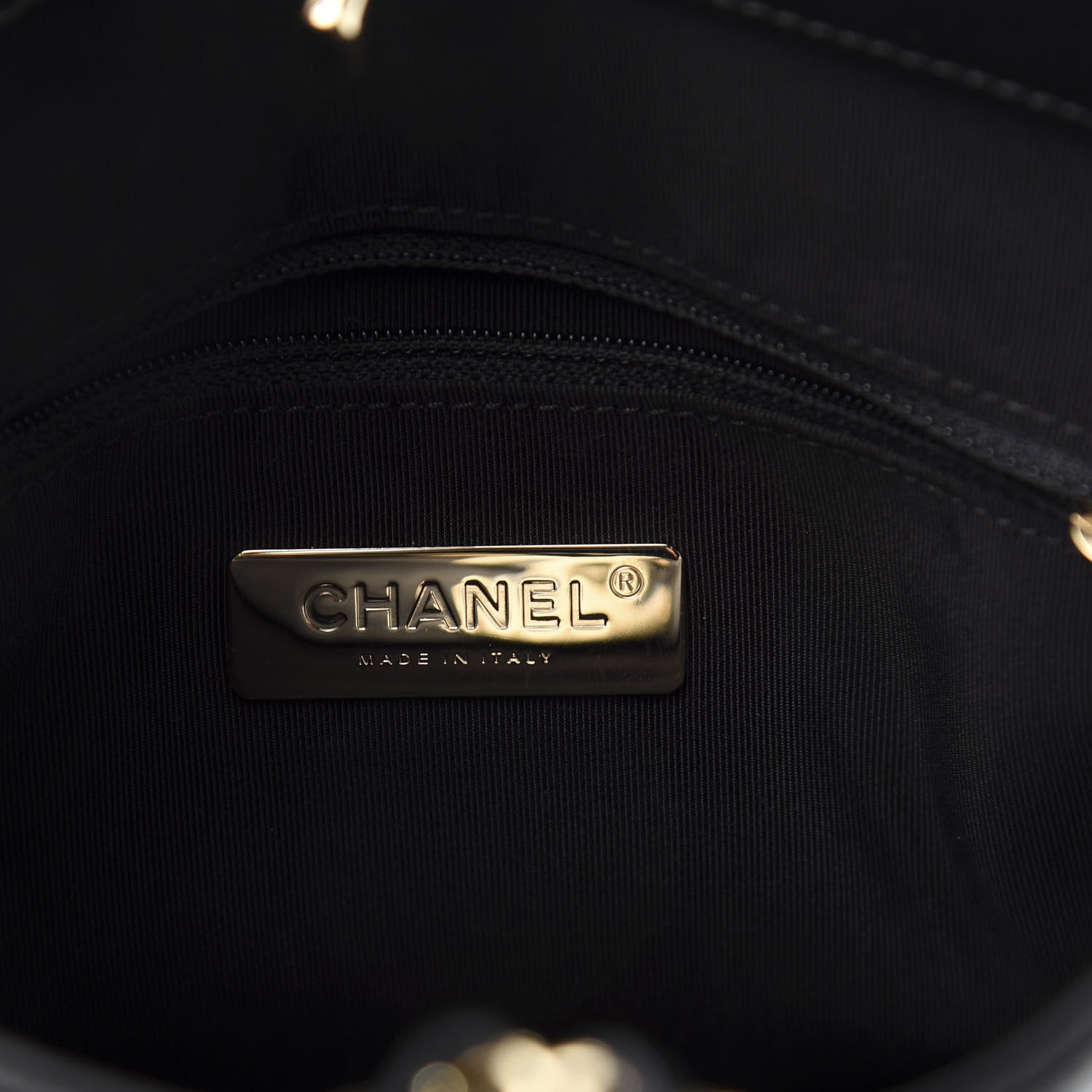 Chanel Lambskin Stitched CC Chain Backpack Black 5 of 9