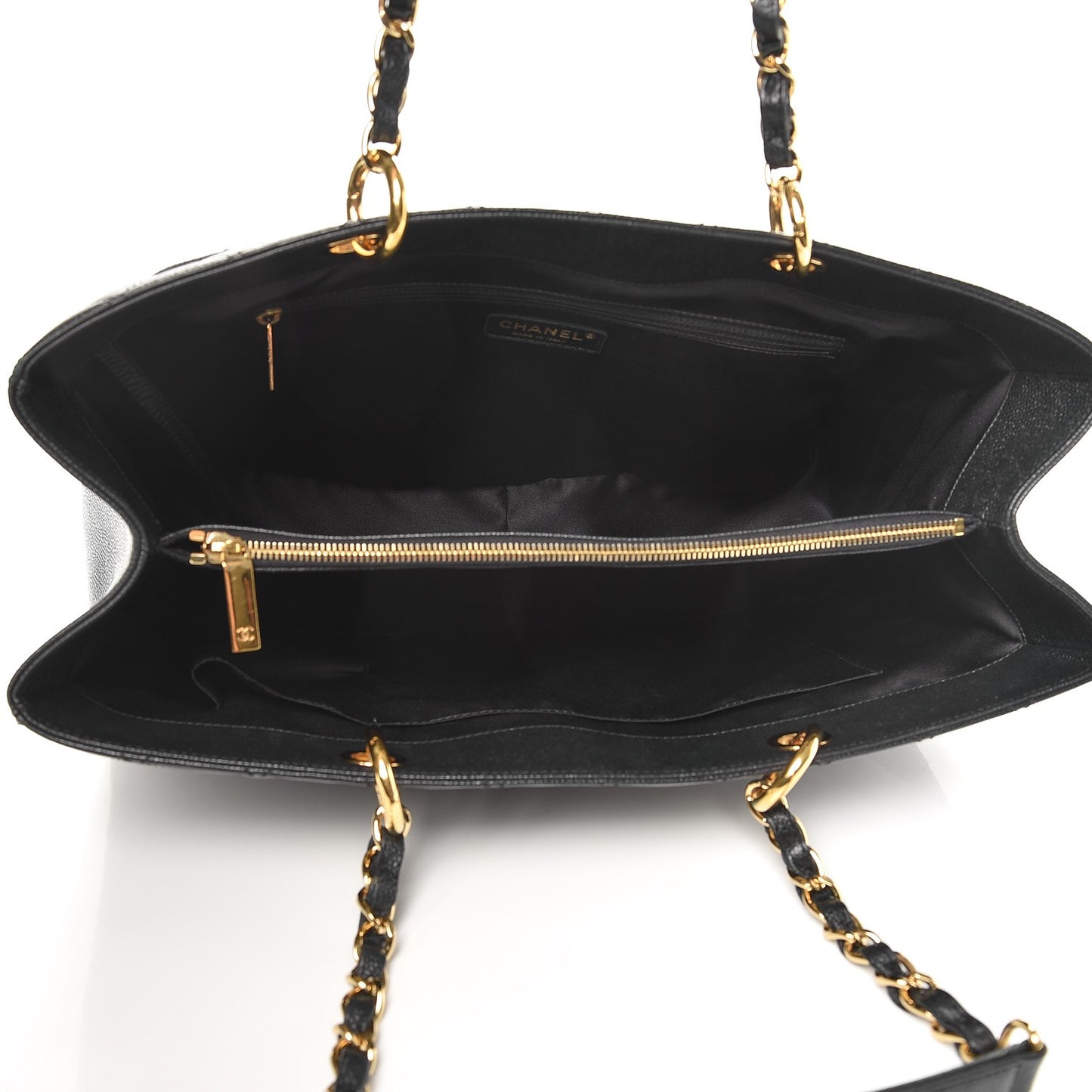 Caviar Quilted XL Grand Shopping Tote GST Black