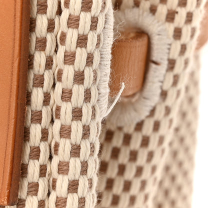 Hermes Toile Vache Hunter Herbag Cabas MM Natural 12 of 13